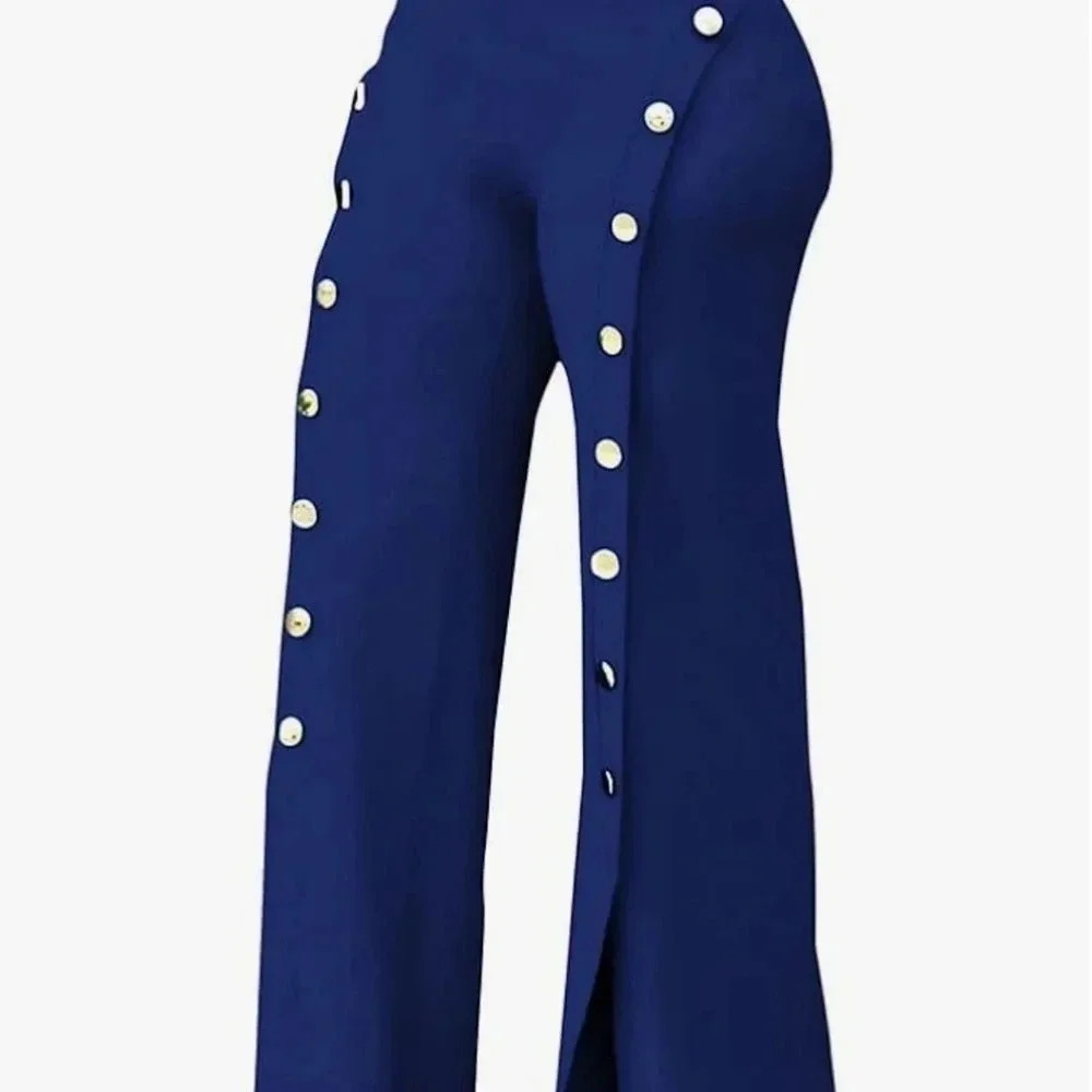 Sailor inspired pants botton up front never worn